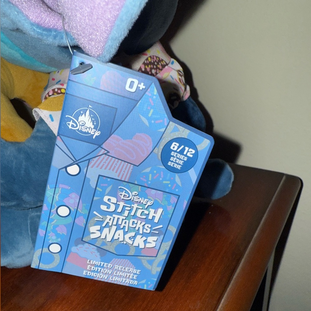 Disney Stitch Attacks Snacks Donut Limited Edition Plushie-NWT - Picture 3 of 4